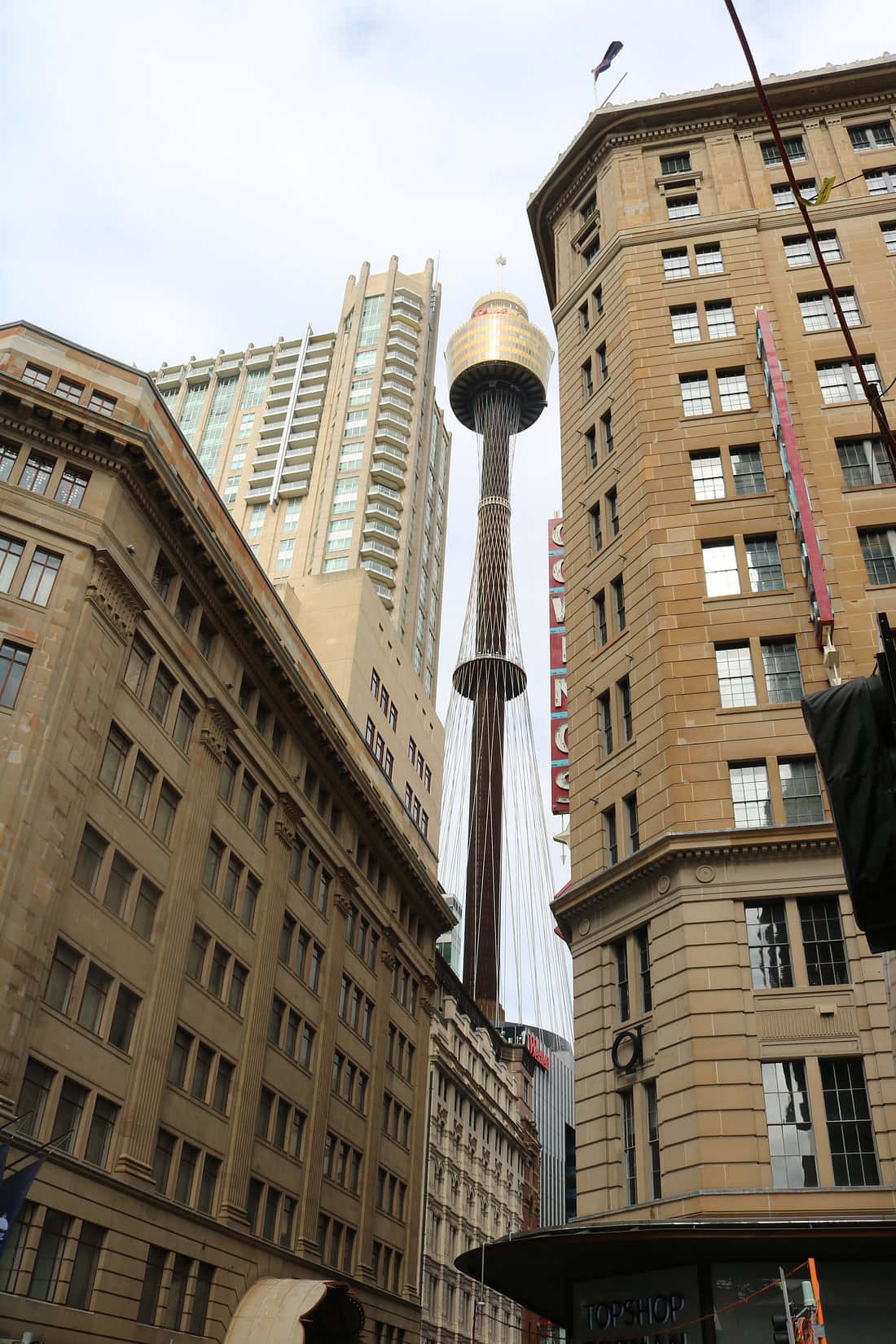 Sydney Tower Eye Among Buildings Wallpaper