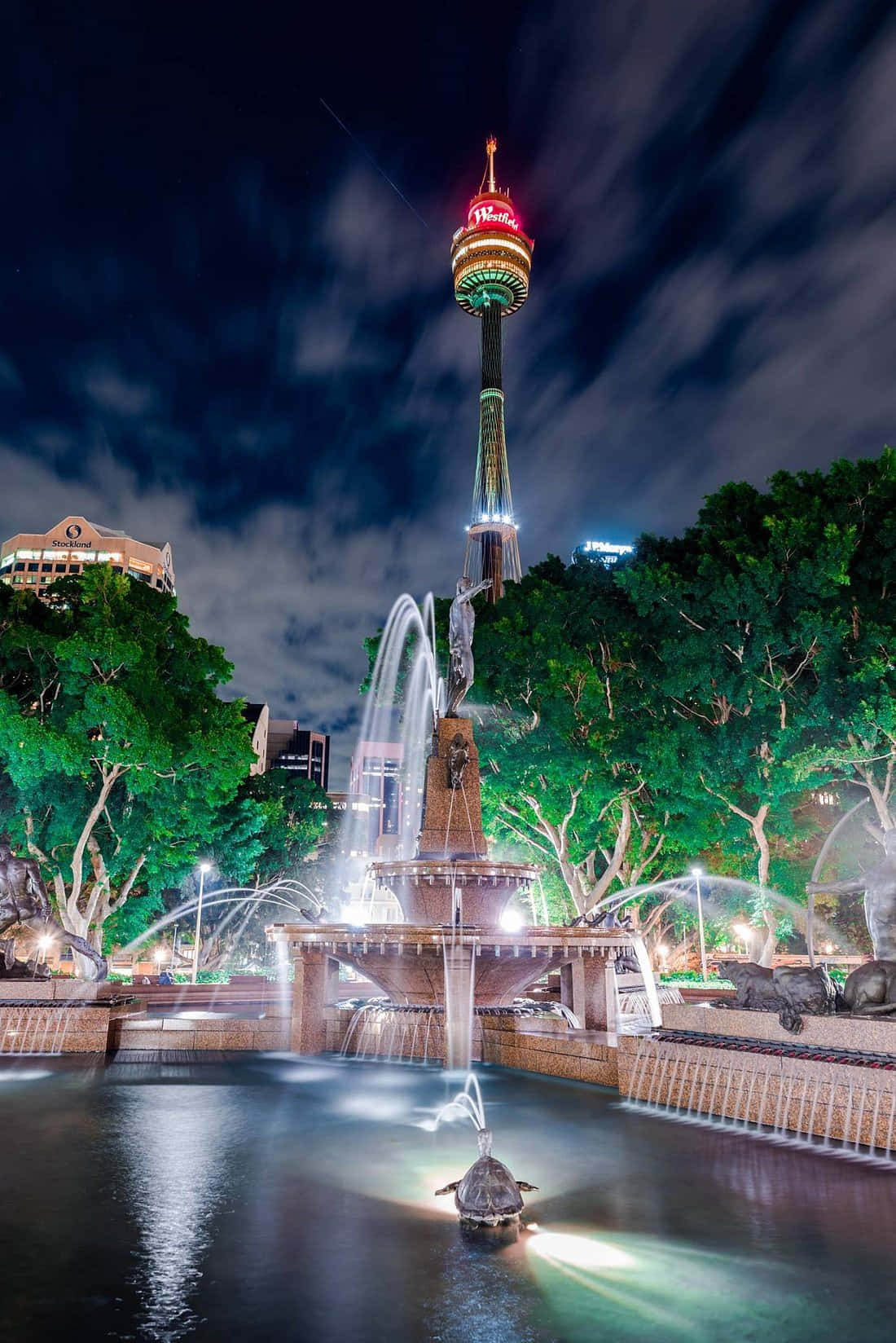 Sydney Tower Eye Night View Wallpaper