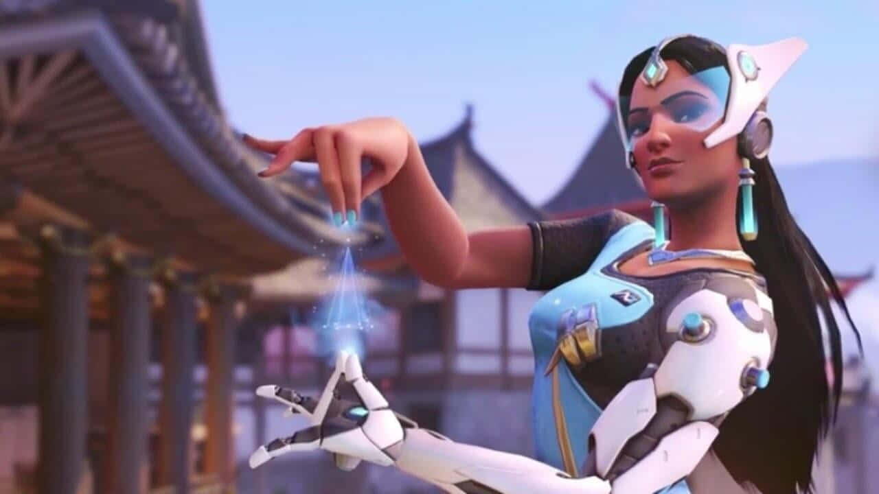 Symmetra From Overwatch In Action Wallpaper