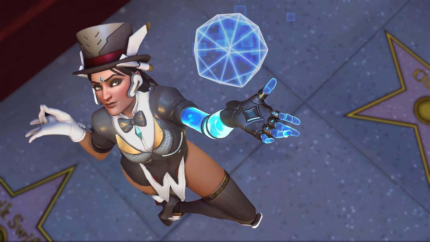 Symmetra Unleashing Her Power In Overwatch Wallpaper