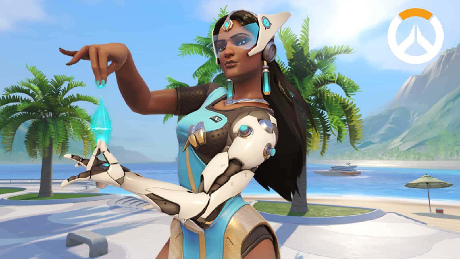 Symmetra Unleashing Her Power In Overwatch Wallpaper