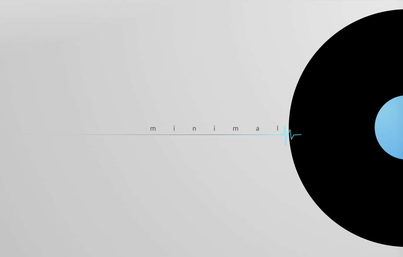 Synthetic Music Disc Minimalist Desktop Wallpaper