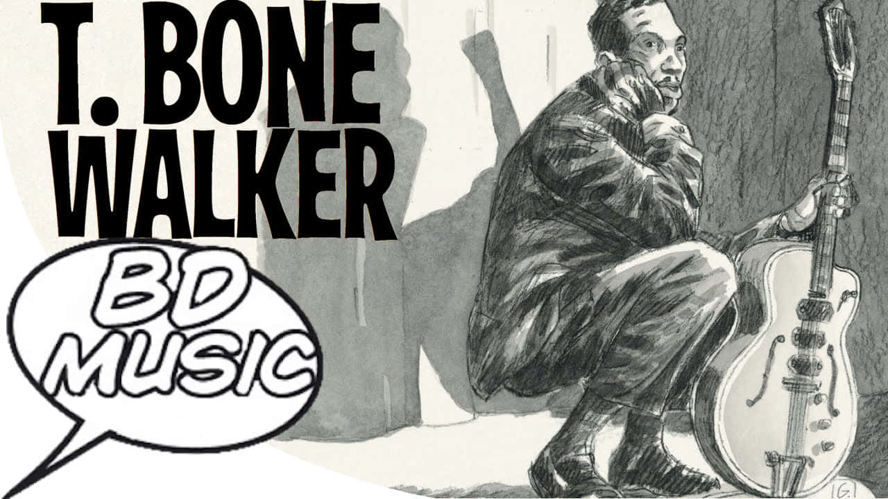 T Bone Walker - Iconic Picture From His Bd Music Album Wallpaper