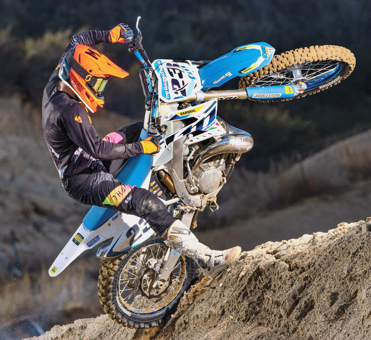 T M Racing Motocross Stunt Wallpaper