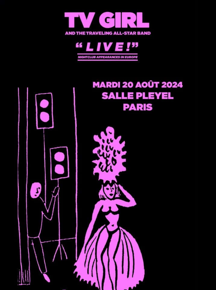 T V Girl Live Concert Poster2024 Wallpaper