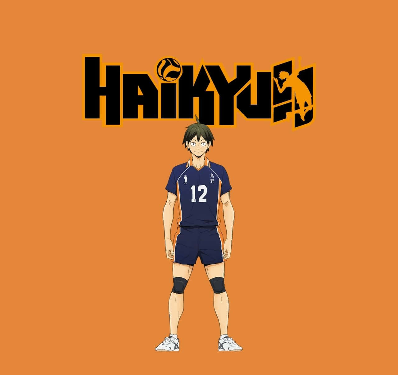 Tadashi Yamaguchi Striking The Ball In A Volleyball Match Wallpaper