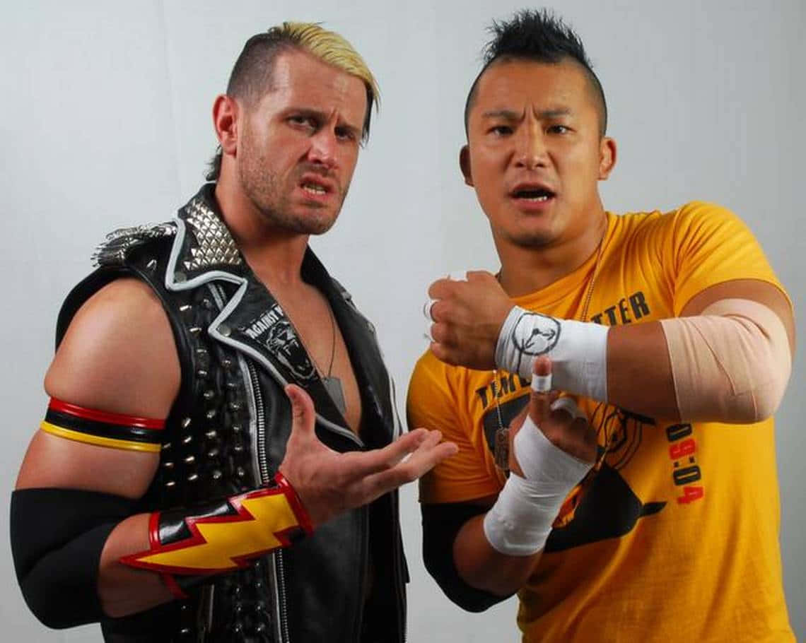 Tag Team Alex Shelley And Yujiro Kushida On Wwe Nxt Wallpaper