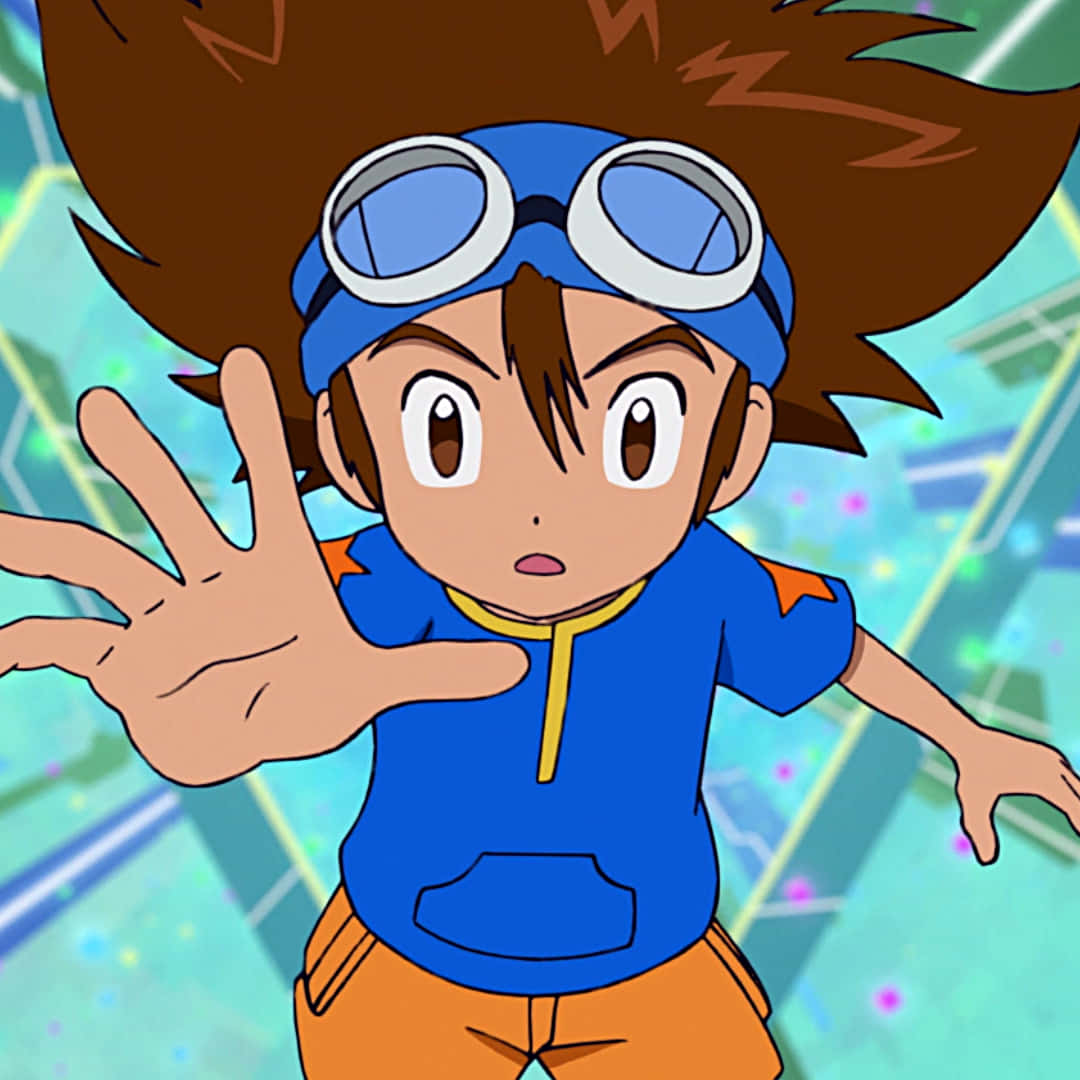 Taichi Kamiya In Action, Leader Of The Digidestined Wallpaper