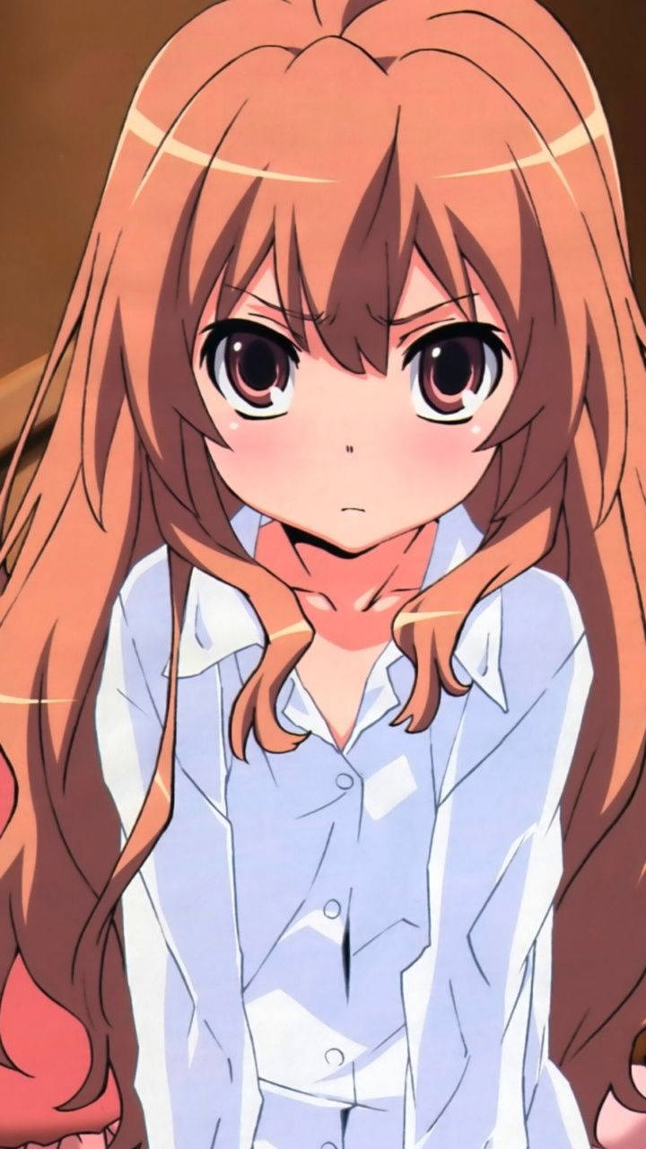 Taiga In Cozy Pajamas From Toradora Wallpaper