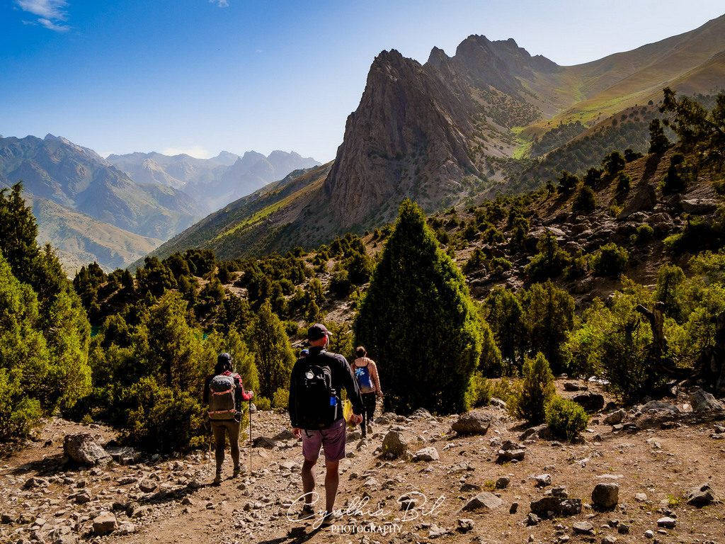 Tajikistan High Green Mountains Wallpaper