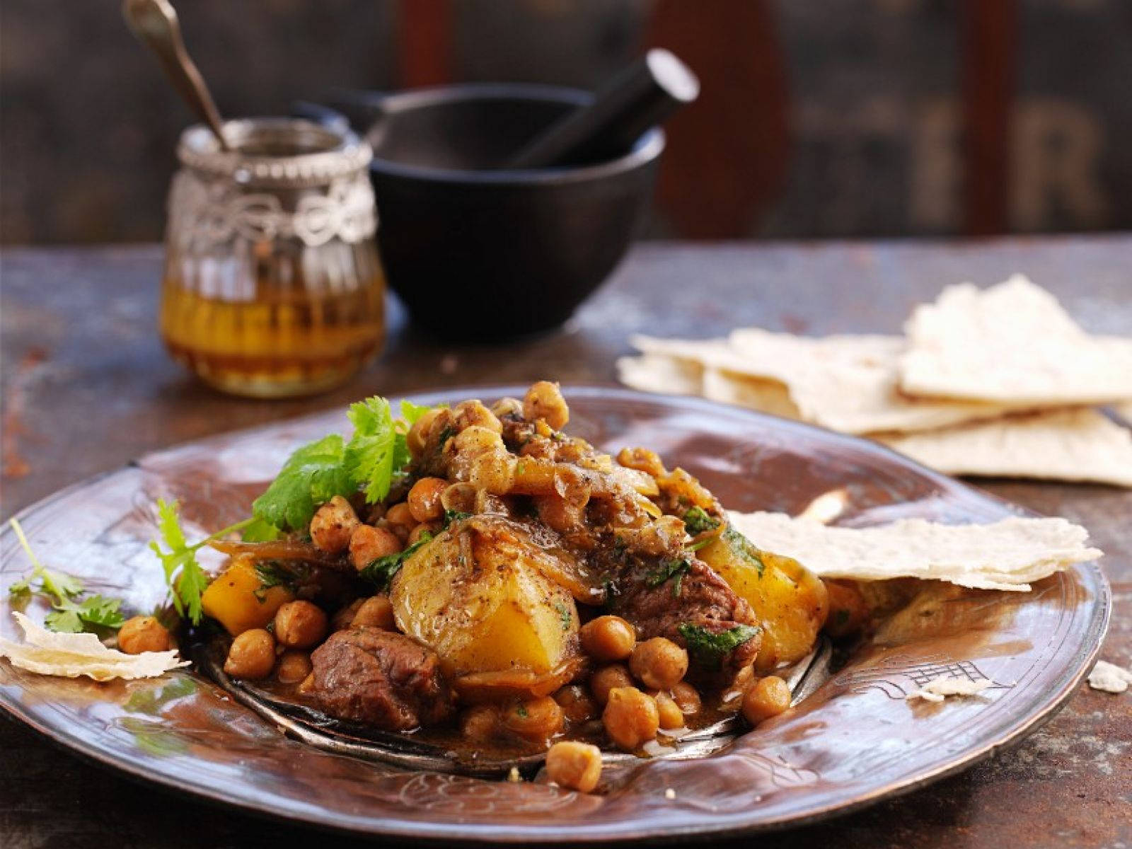 Tajine On A Dinner Table Wallpaper