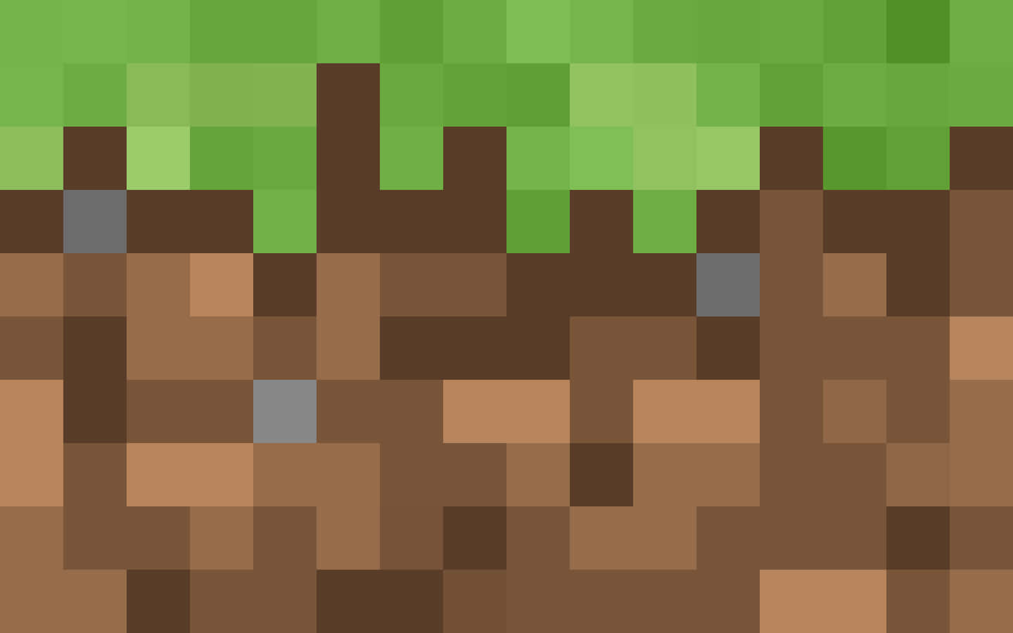 Take A Virtual Walk Through Grass Blocks In Minecraft Wallpaper