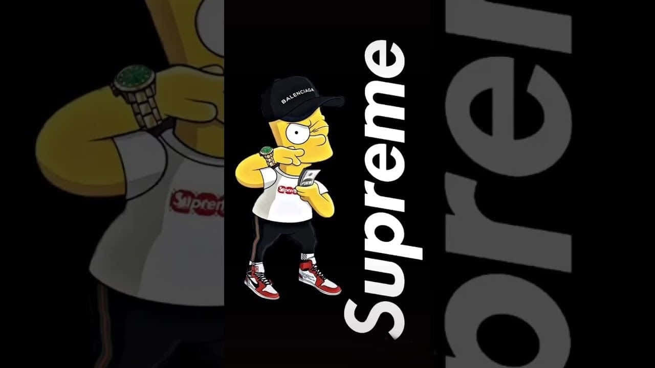 Take Your Style To The Next Level With Supreme Drip! Wallpaper