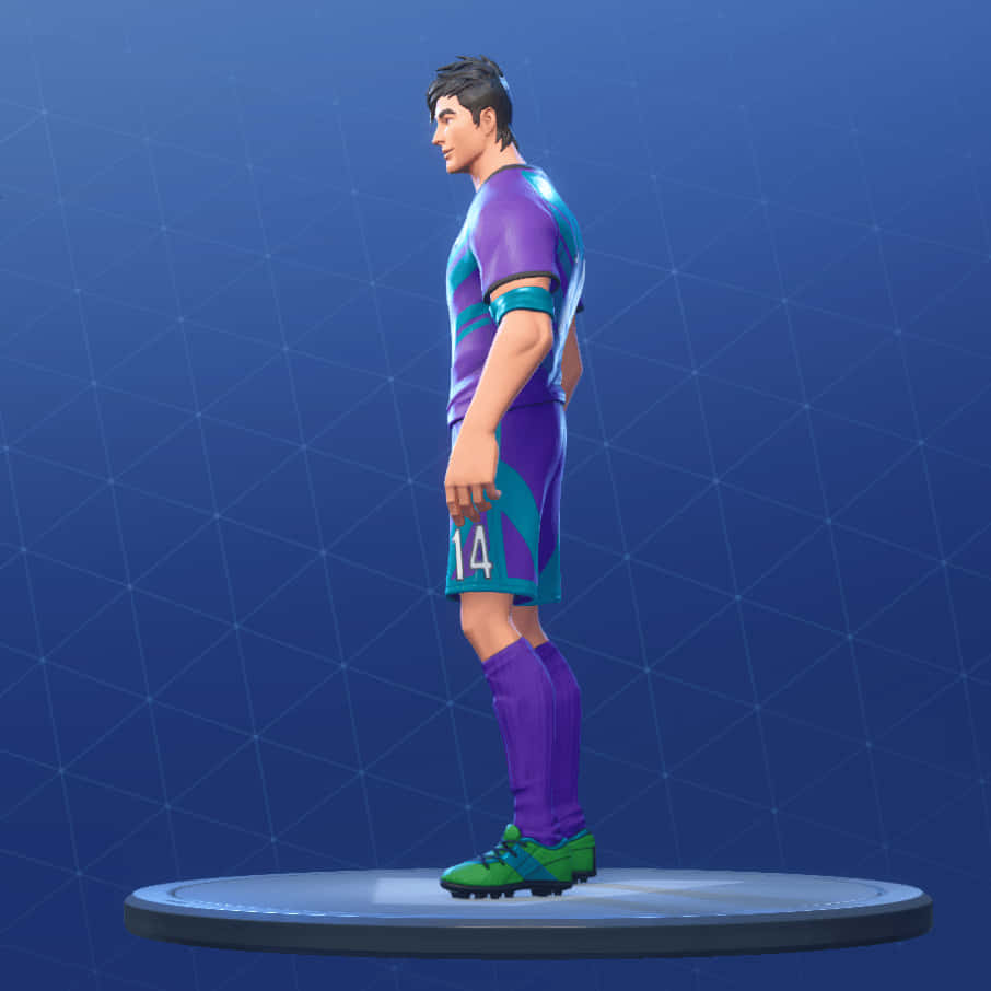 Take Your Team To Victory In The Dynamic Fortnite Soccer Skin Wallpaper