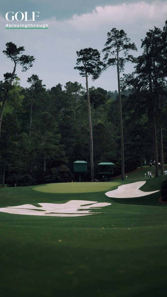 Taking A Picture At Augusta National Wallpaper