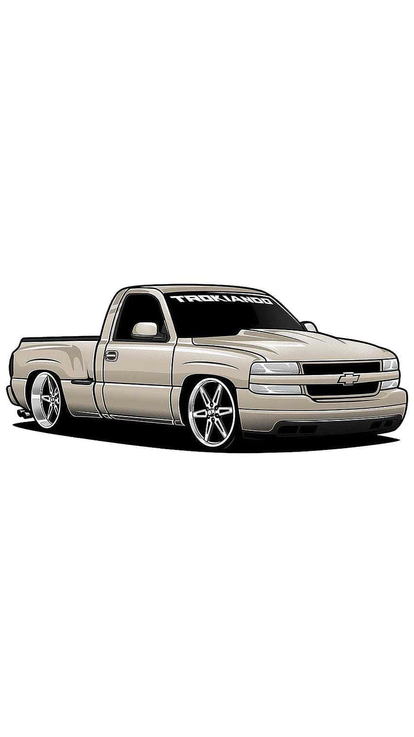 Takuache Chevrolet Truck Illustration Wallpaper