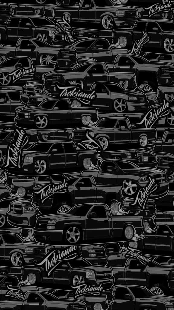 Takuache_ Trucks_ Pattern Wallpaper