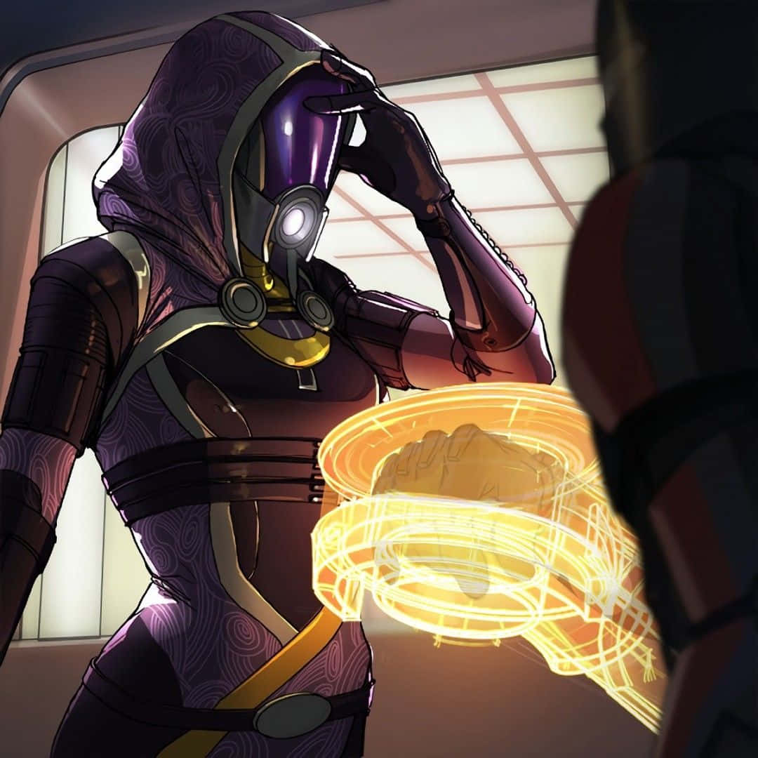 Tali'zorah Standing Heroically In A Captivating Pose Wallpaper