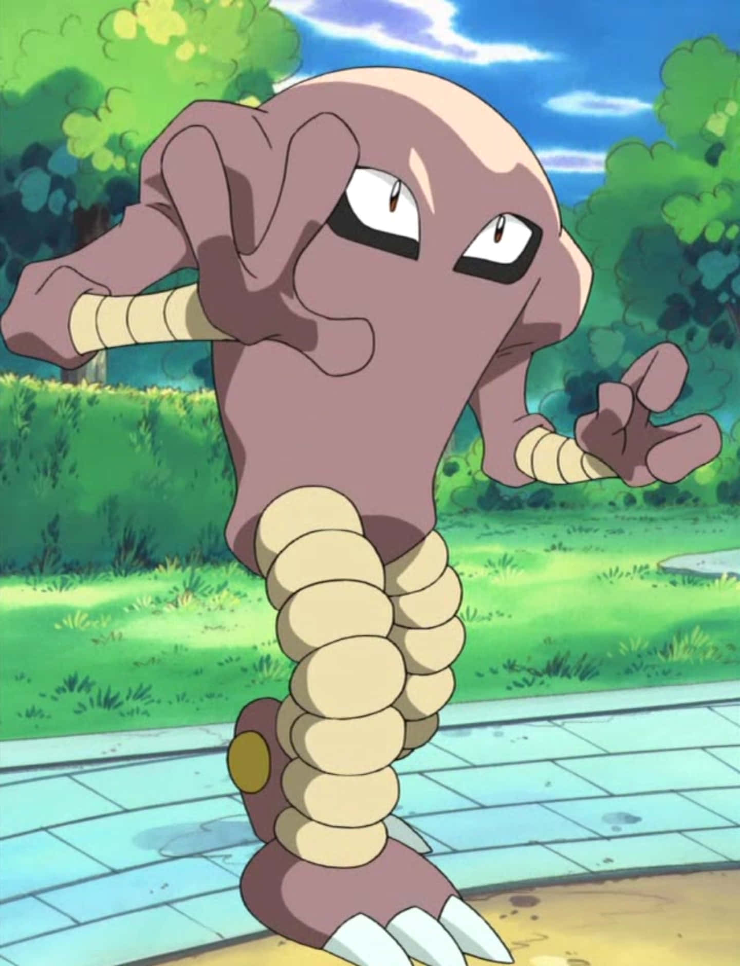 Tall Hitmonlee In Anime Wallpaper