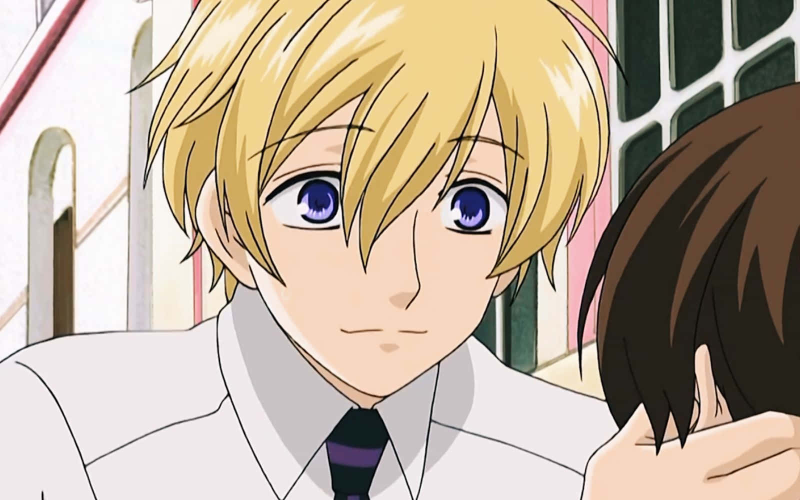 Tamaki Suoh Striking A Confident Pose In Ouran High School Host Club Wallpaper