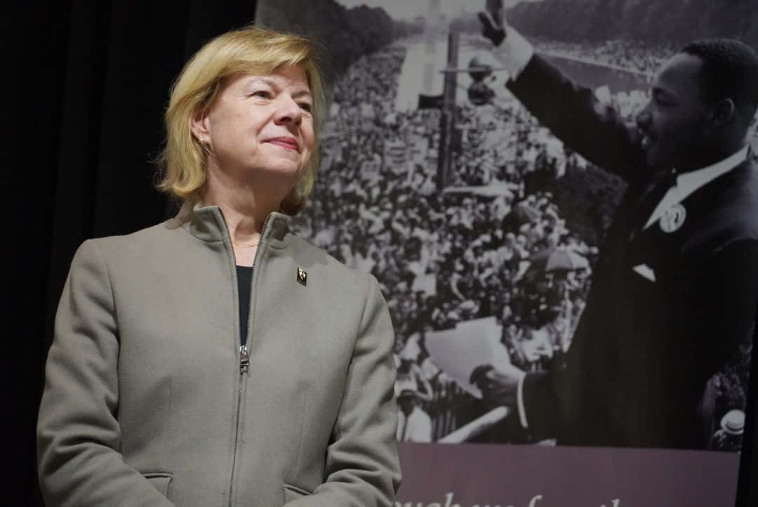 Tammy Baldwin With Photo Wallpaper