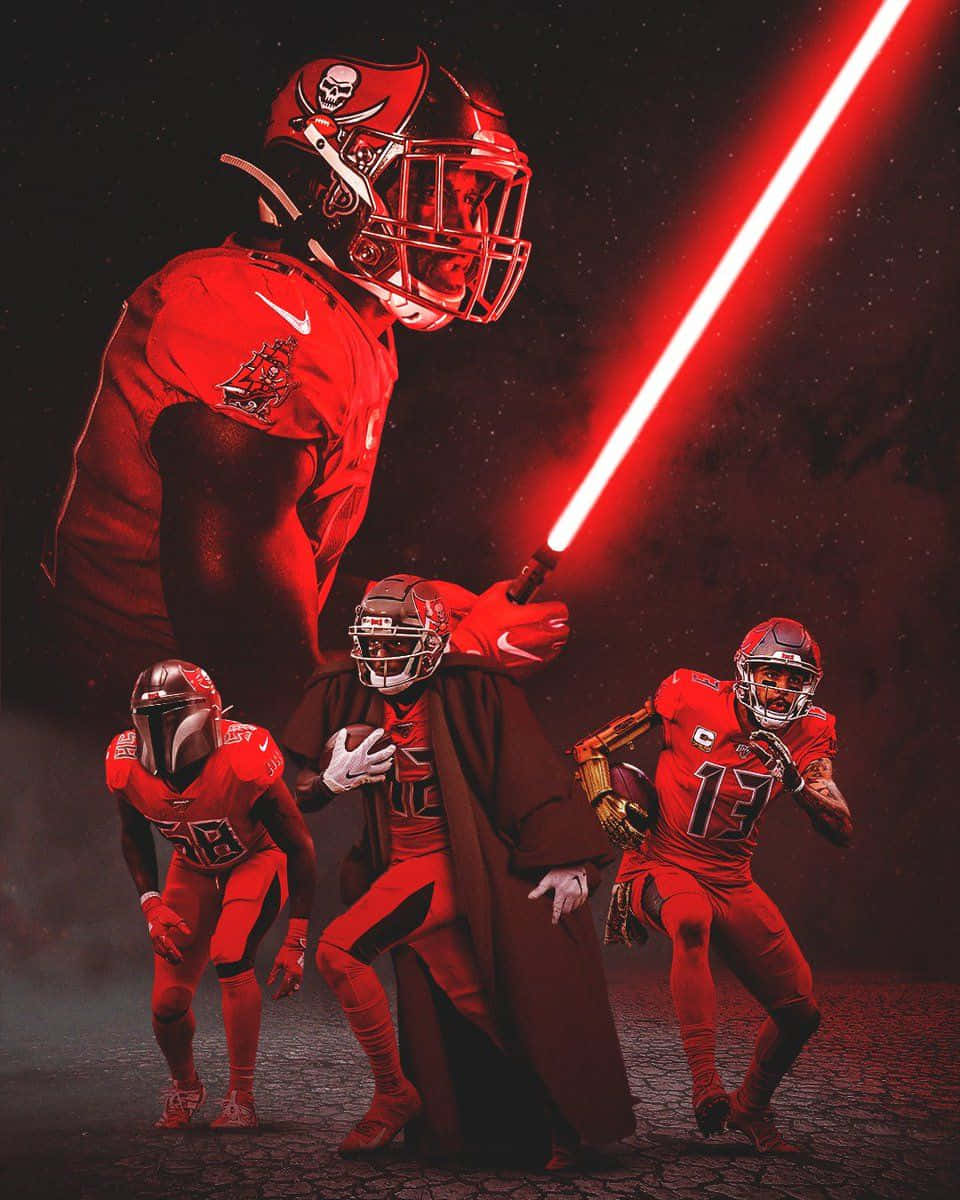 Tampa Bay Buccaneers Iphone Lightsaber Star Wars Edit Wallpaper