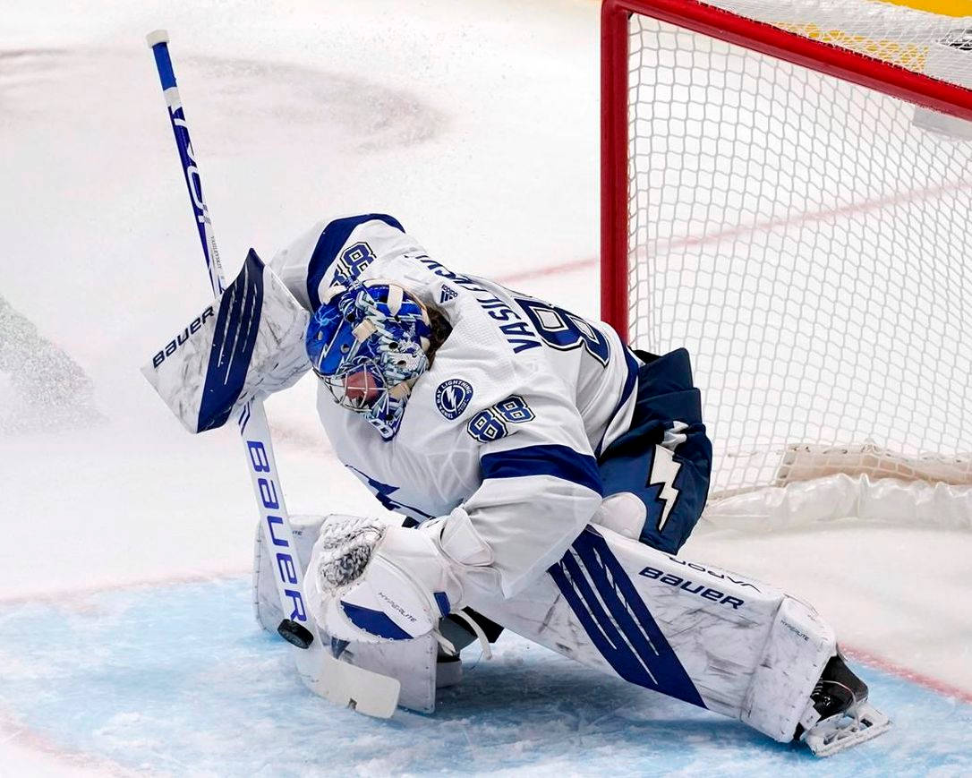 Tampa Bay Lightning Best Goaltender Andrei Vasilevskiy Wallpaper