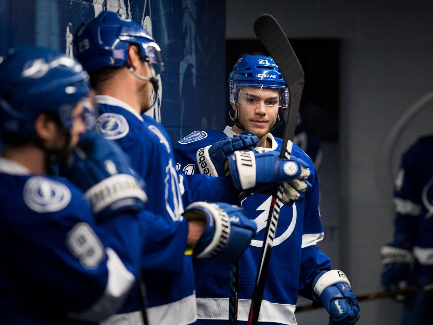 Tampa Bay Lightning Brayden Point Teammates Wallpaper