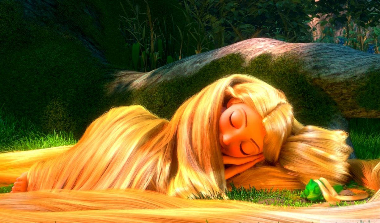 Tangled Rapunzel Sleeping Wallpaper