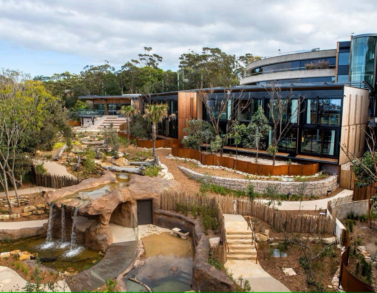 Taronga Zoo Sydney Modern Exhibit Area Wallpaper