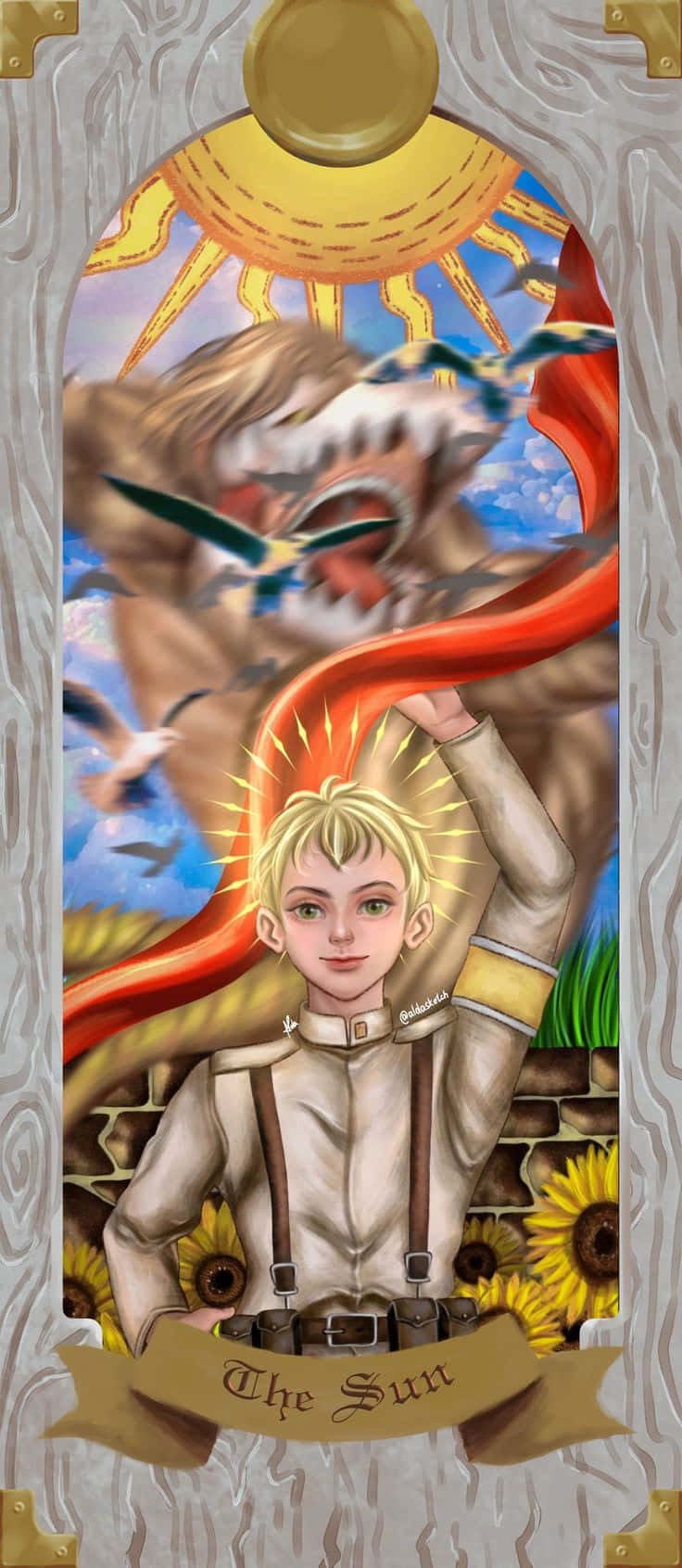 Tarot Card The Sun Falco Grice Wallpaper