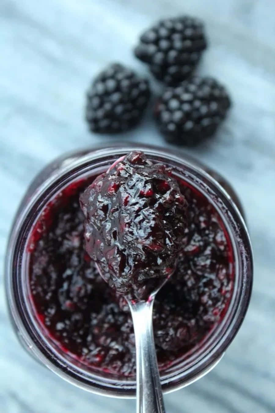 Taste The Deliciousness Of Homemade Blackberry Jam Wallpaper