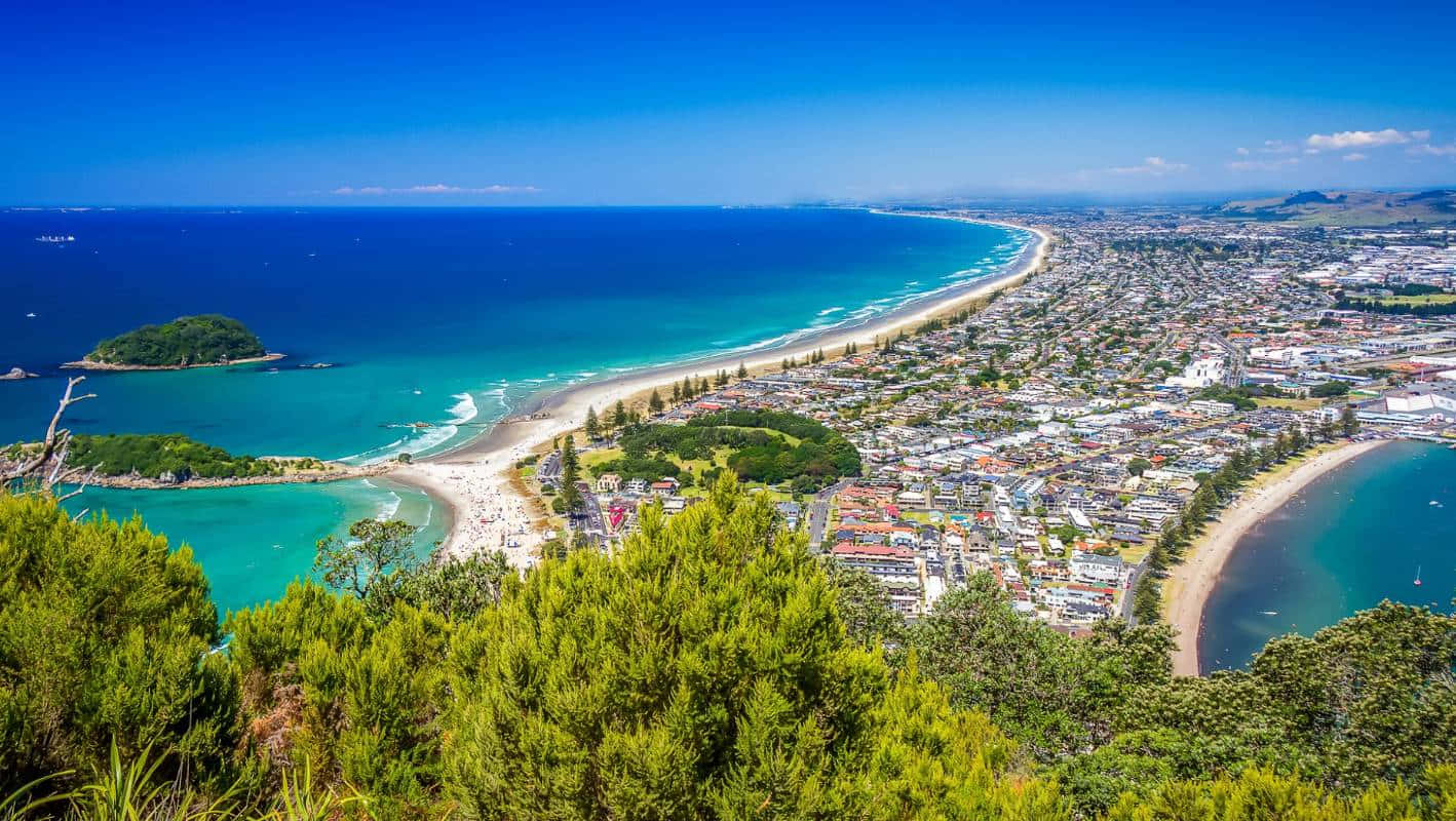 Tauranga Coastal View New Zealand Wallpaper