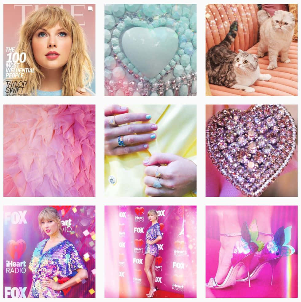 Taylor Swift Aesthetic Collage Wallpaper