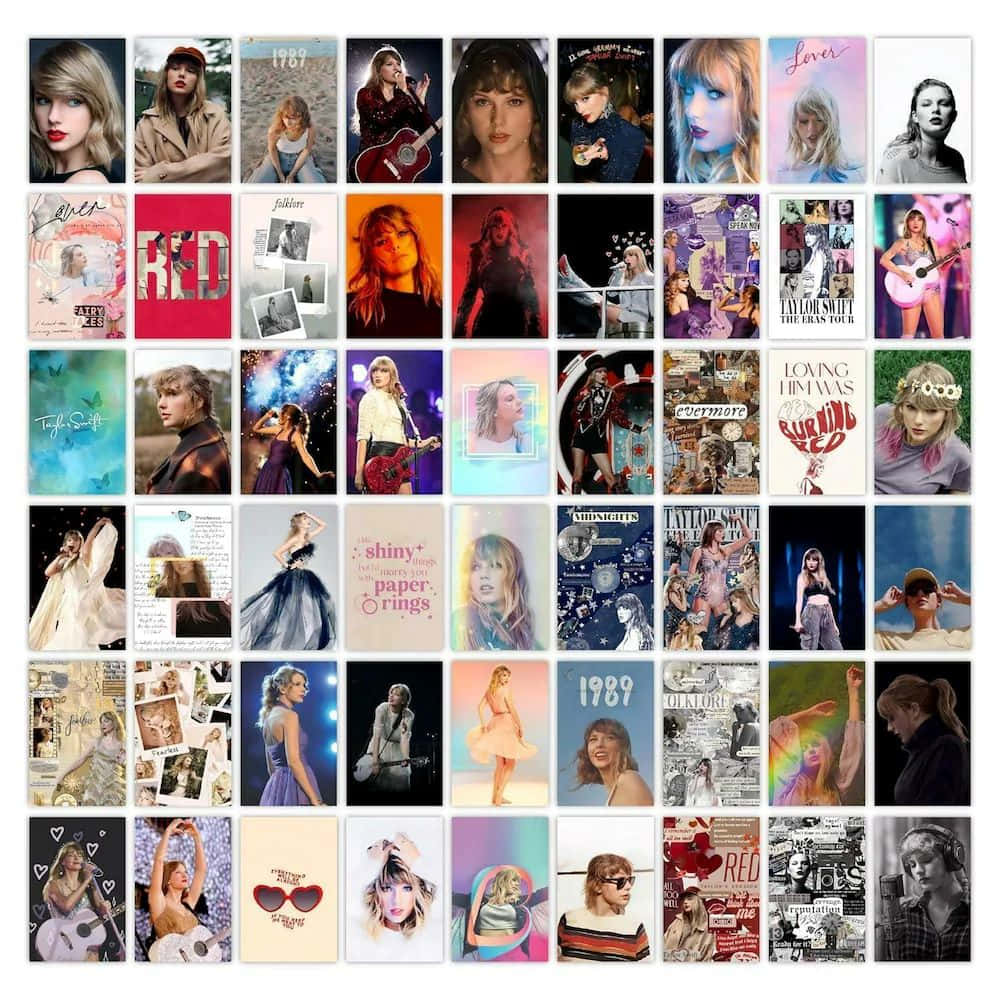 Taylor Swift Collage Aesthetic Wallpaper