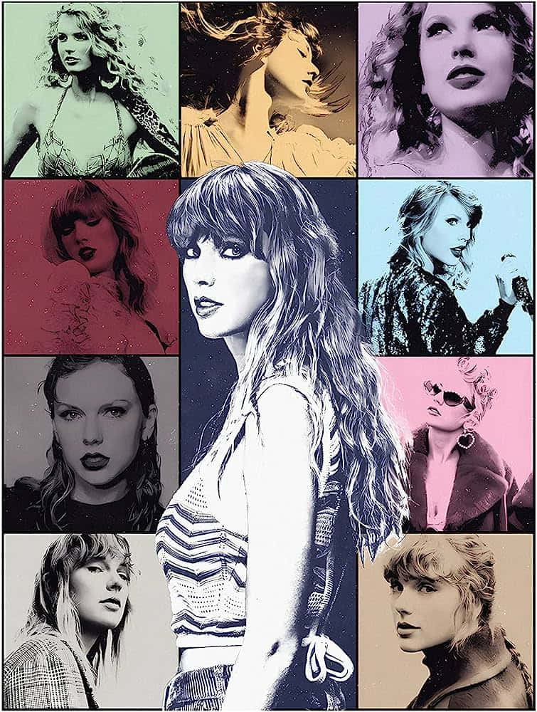 Taylor Swift Eras Collage Wallpaper