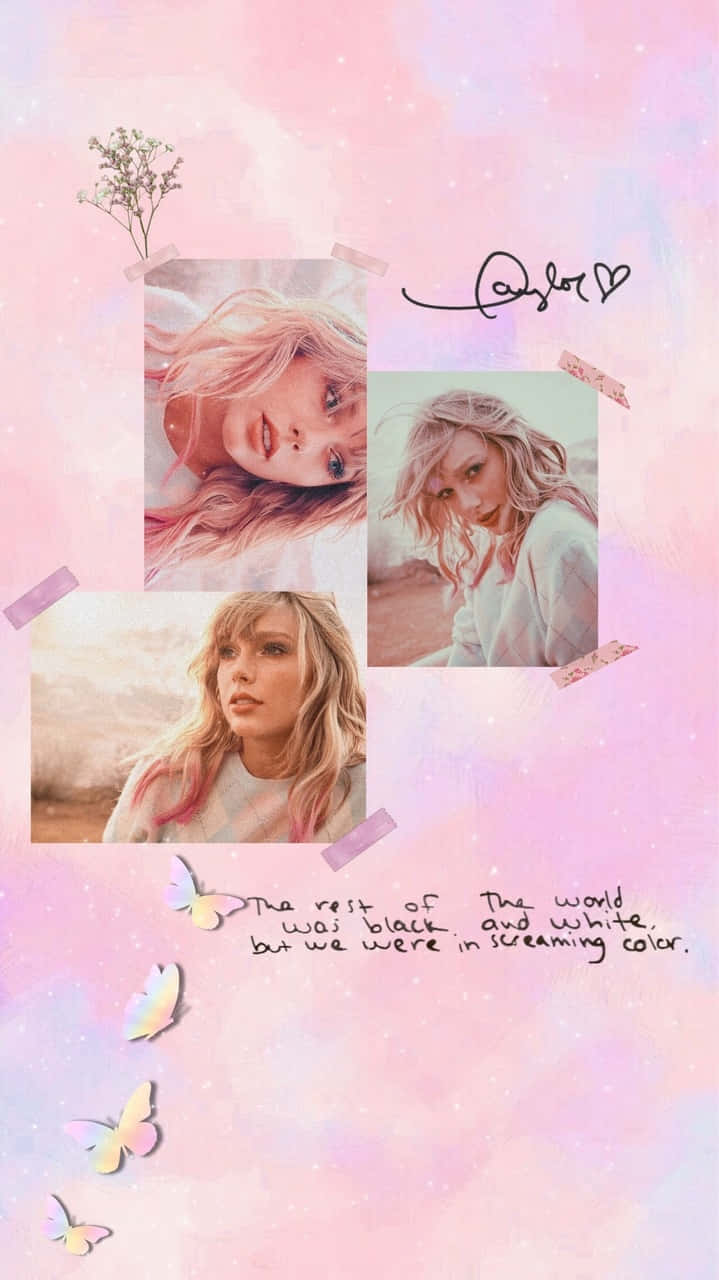 Taylor Swift Lover Aesthetic Collage Wallpaper