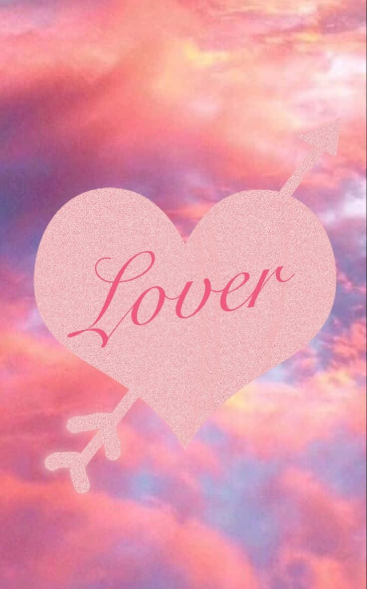 Taylor Swift Lover Heart Clouds Wallpaper