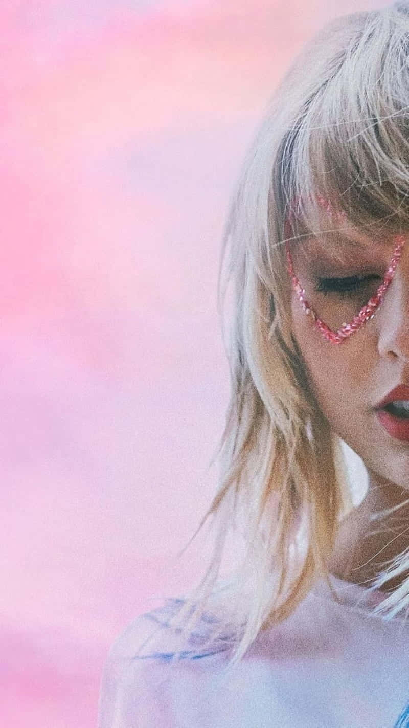 Taylor Swift Lover Pink Aesthetic Wallpaper