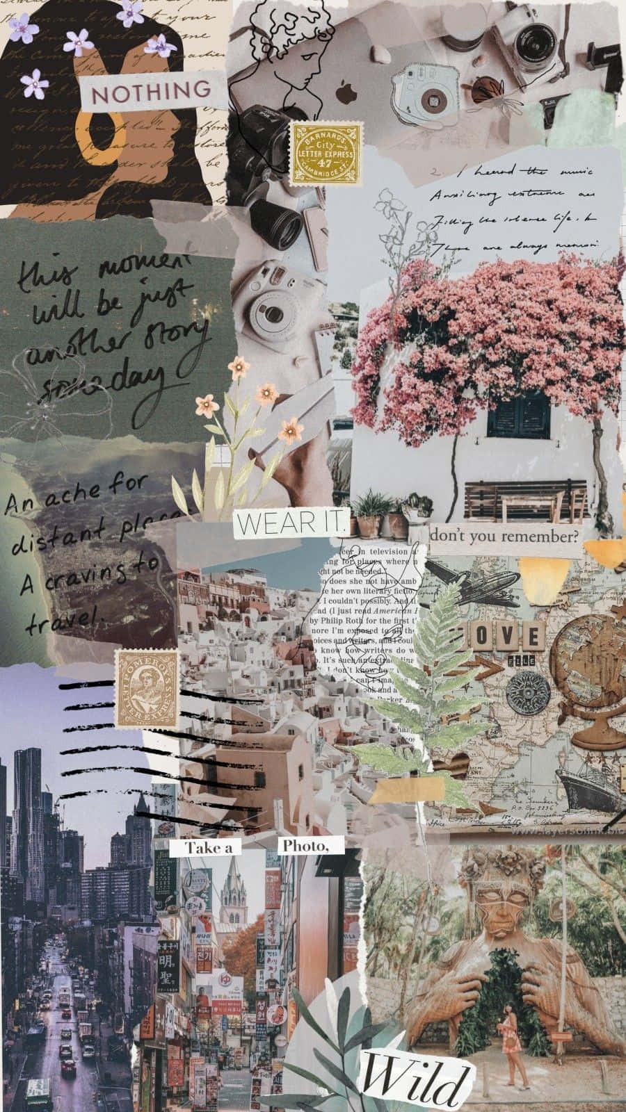 Teacher Aesthetic Collage Moodboard Wallpaper