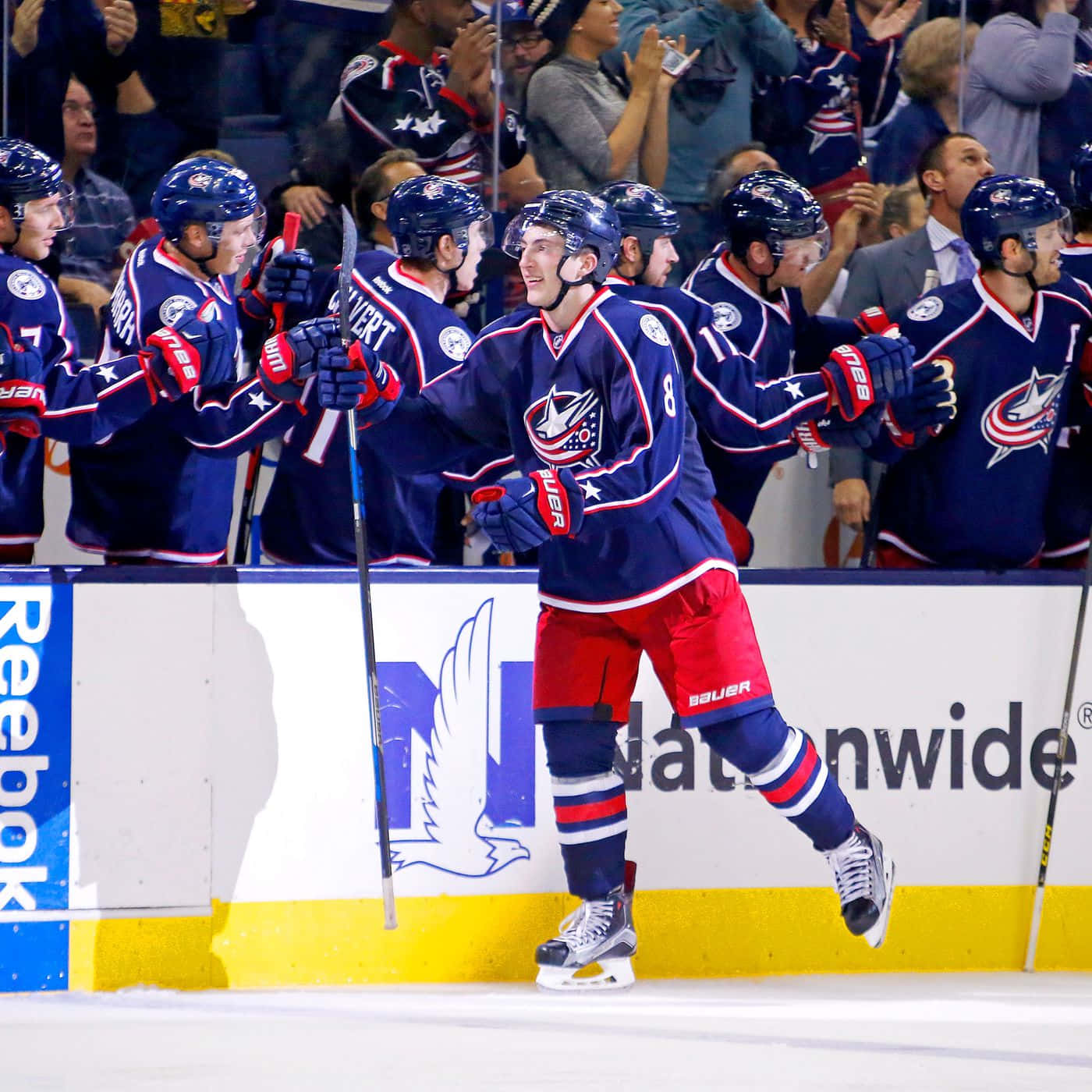 Team Blue Jackets And Zachary Werenski Wallpaper