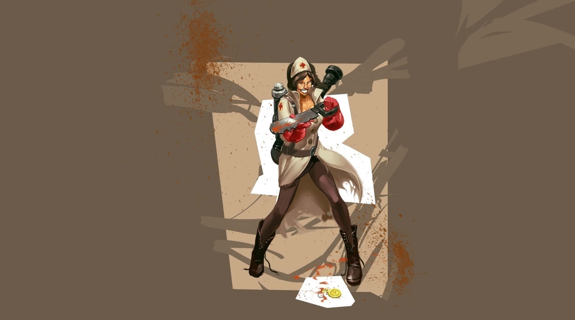 Team Fortress 2 Characters In Action Wallpaper