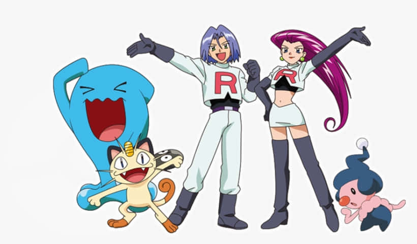 Team Rocket With Mime Jr. Wallpaper