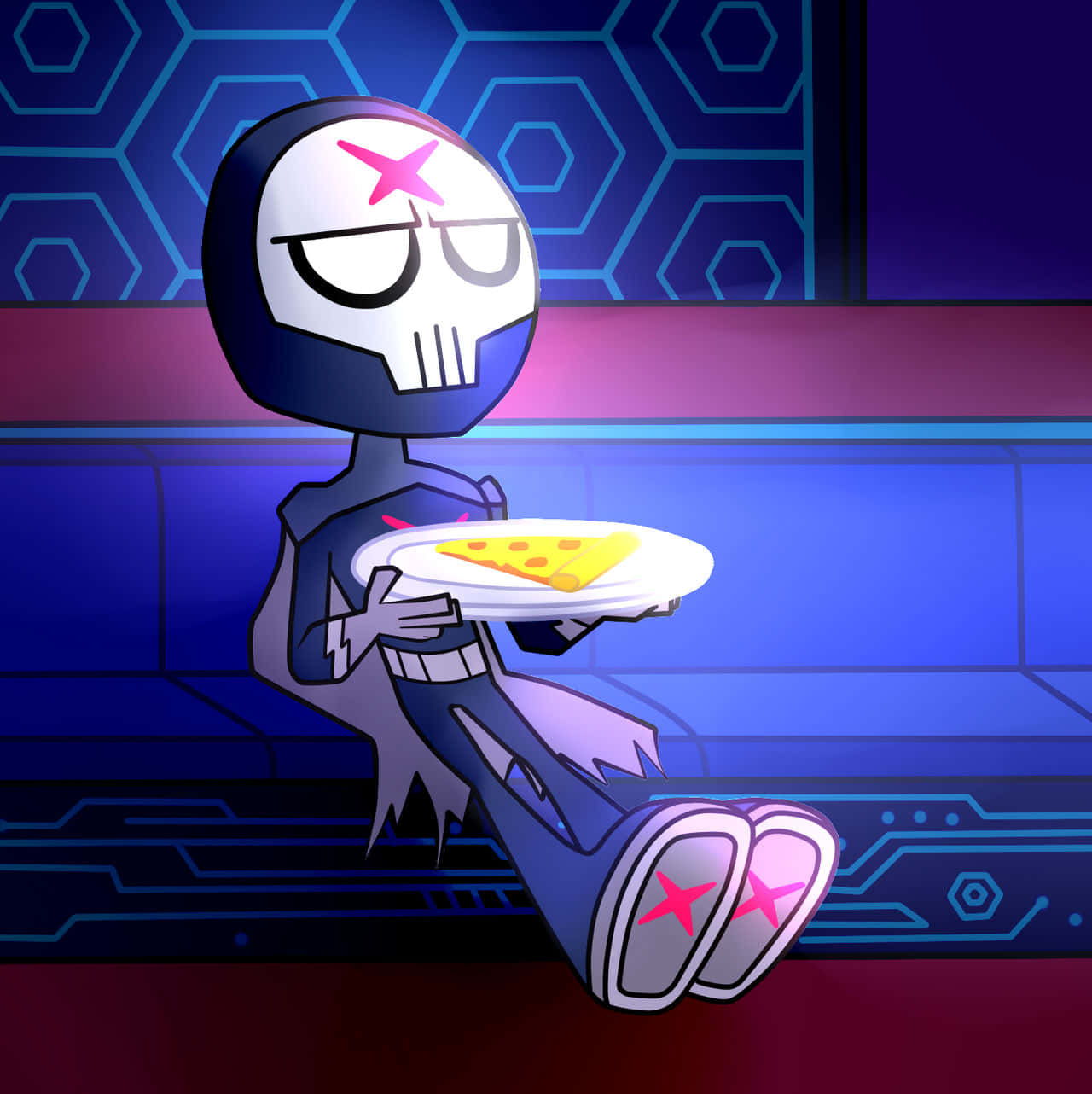 Teen_ Titans_ Go_ Raven_with_ Pizza_ Profile_ Picture Wallpaper