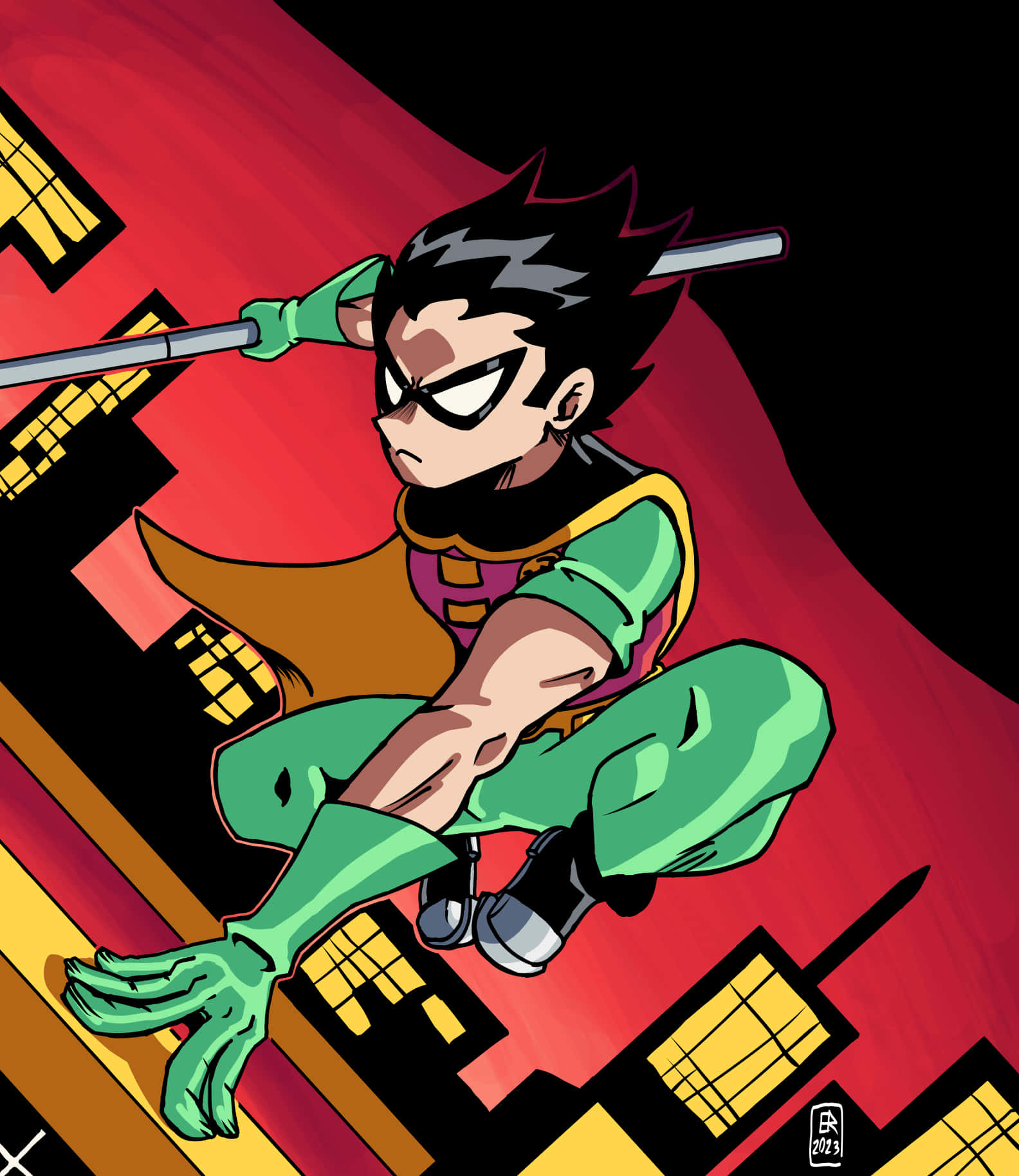 Teen Titans Robin Animated Pfp Wallpaper