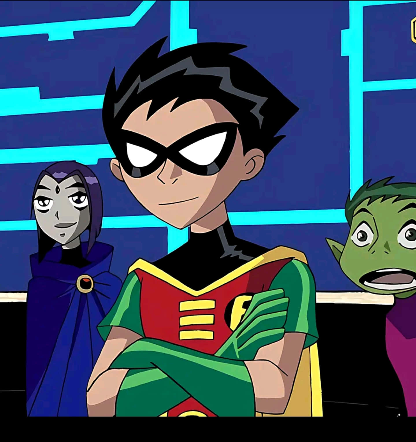 Teen Titans Robin Leadership Pose Wallpaper