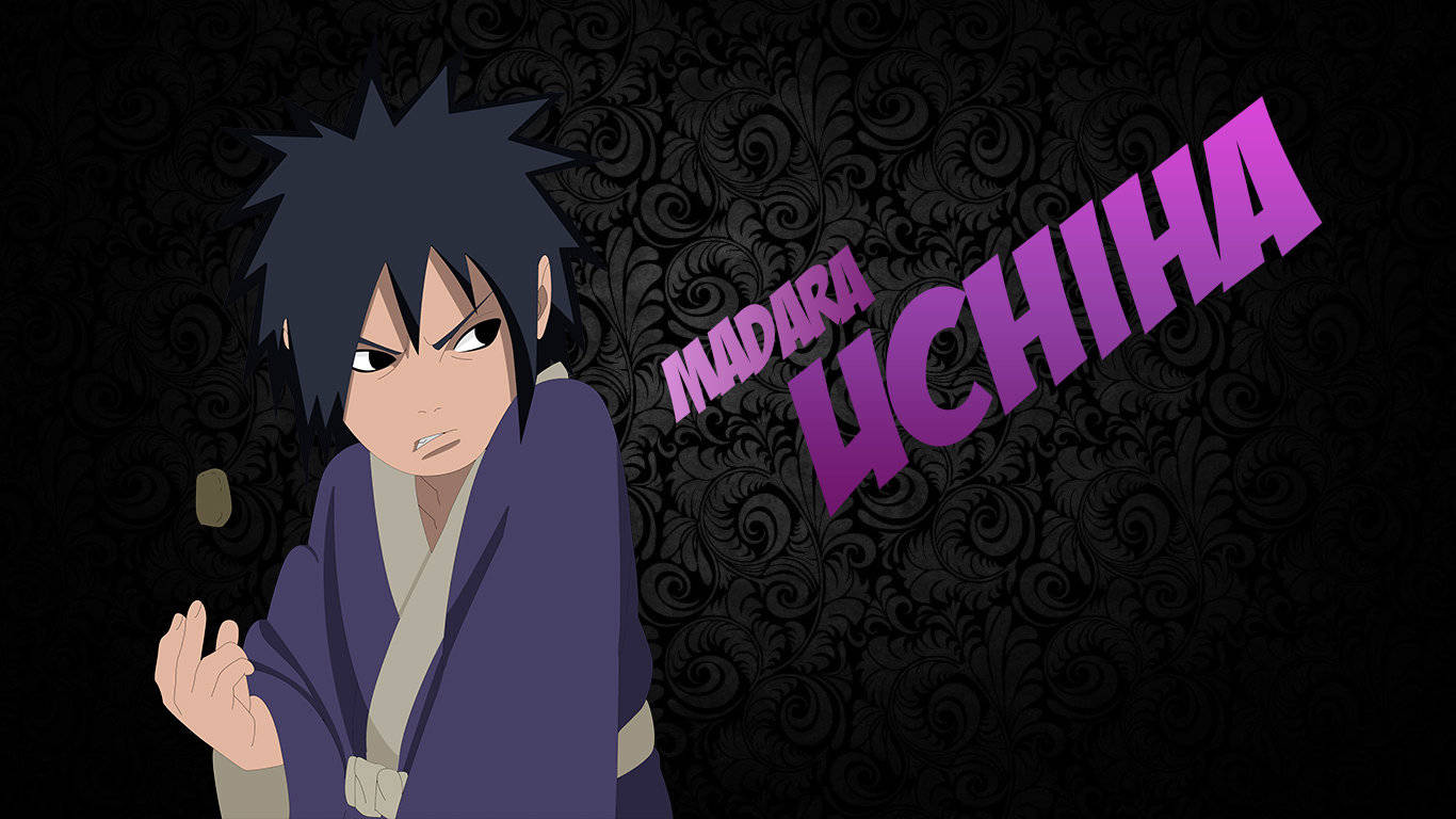 Teenage Madara Uchiha With Rock Wallpaper