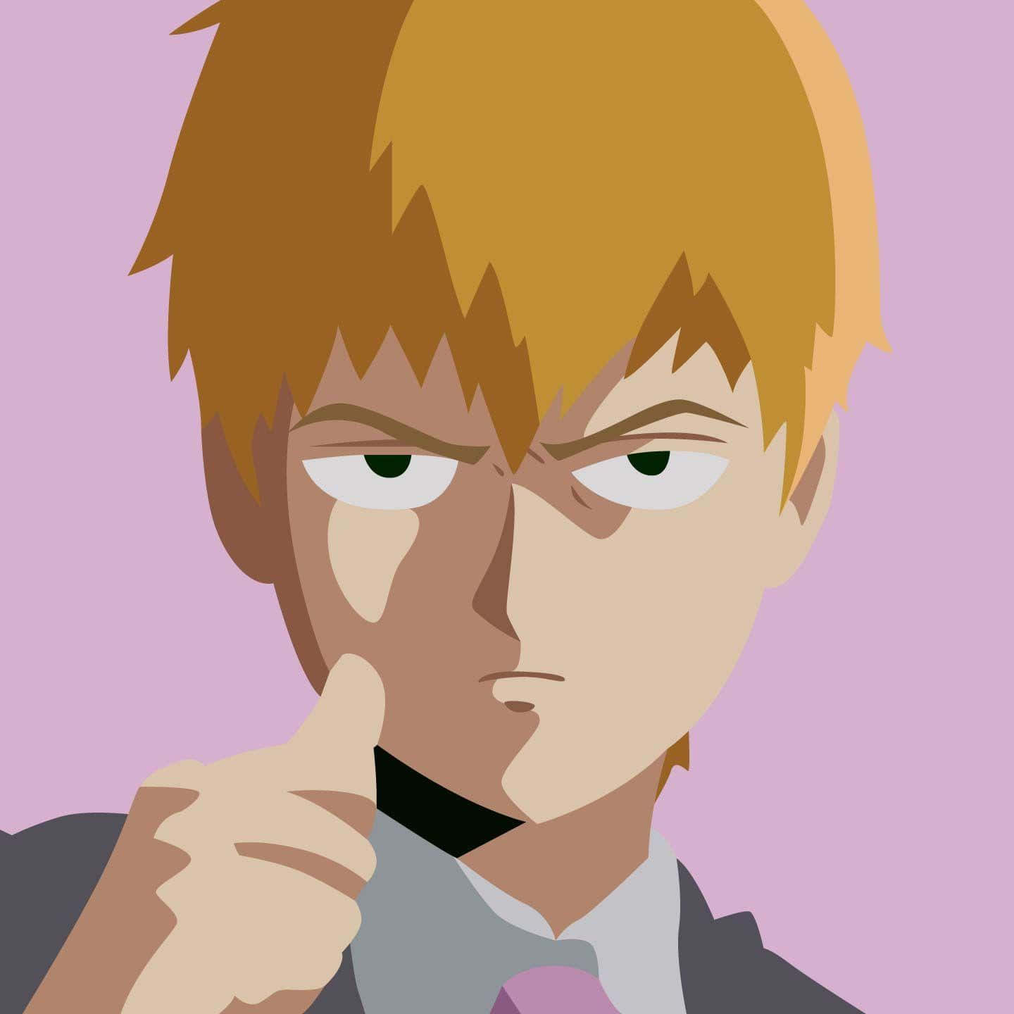 Telepathy At Its Finest – Arataka Reigen In Action Wallpaper