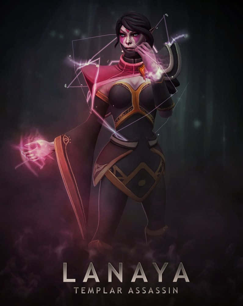 Templar Assassin In Action Wallpaper