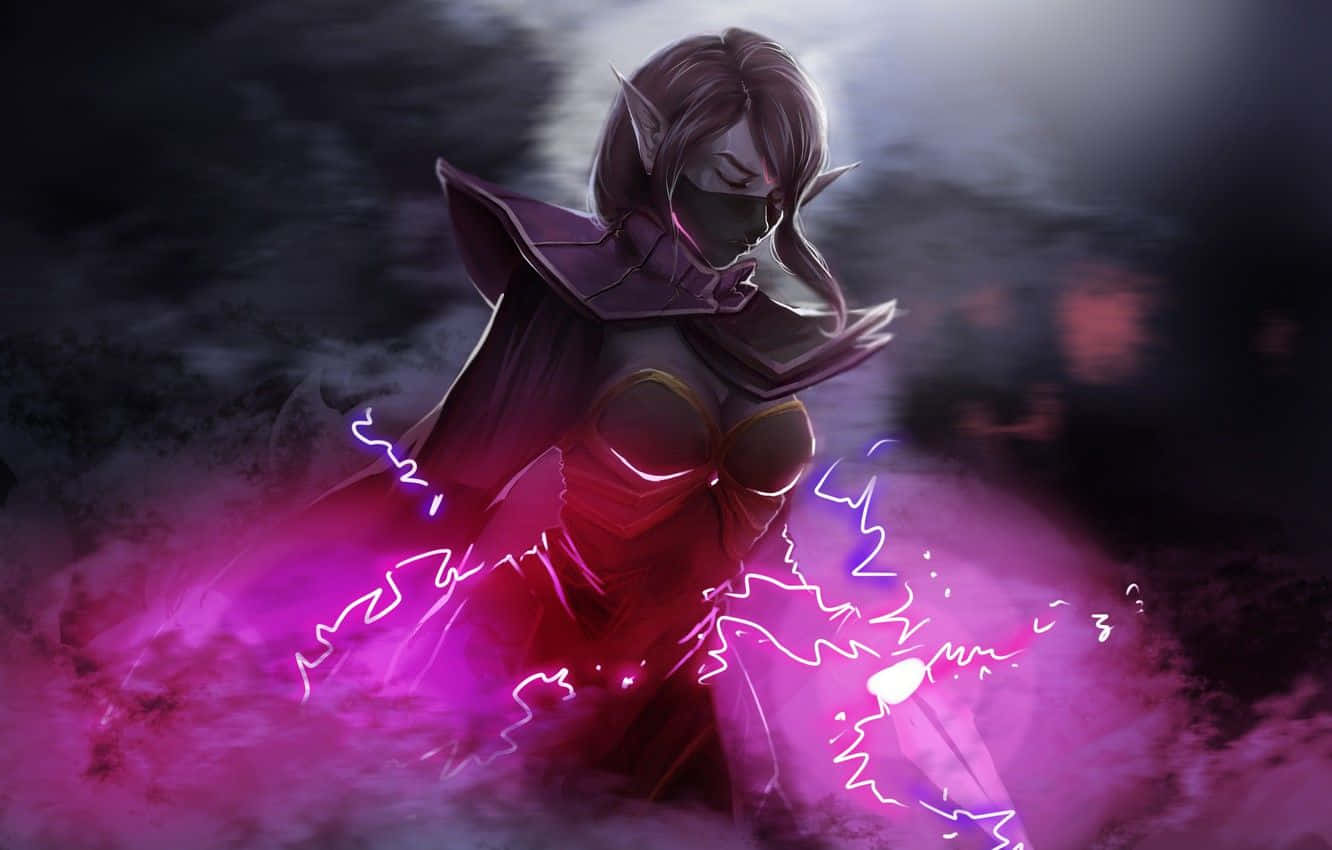 Templar Assassin In Action Wallpaper